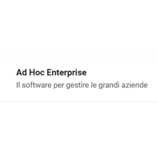Ad Hoc Enterprise